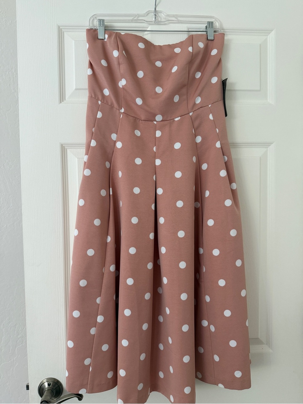 NEW YORK & COMPANY Eva Mendes Del Mar Dress in Honey Puff Sz 8 NWT - Picture 2 of 15